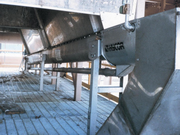 Hycor Helicon® Shaftless Screw Conveyor at Installation Site