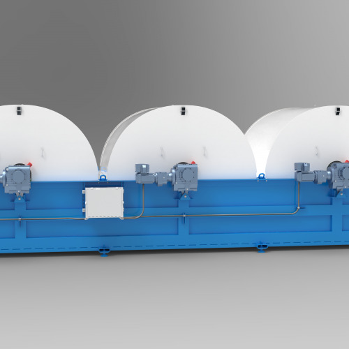 TumbleOx Bioreactor tank with three drums